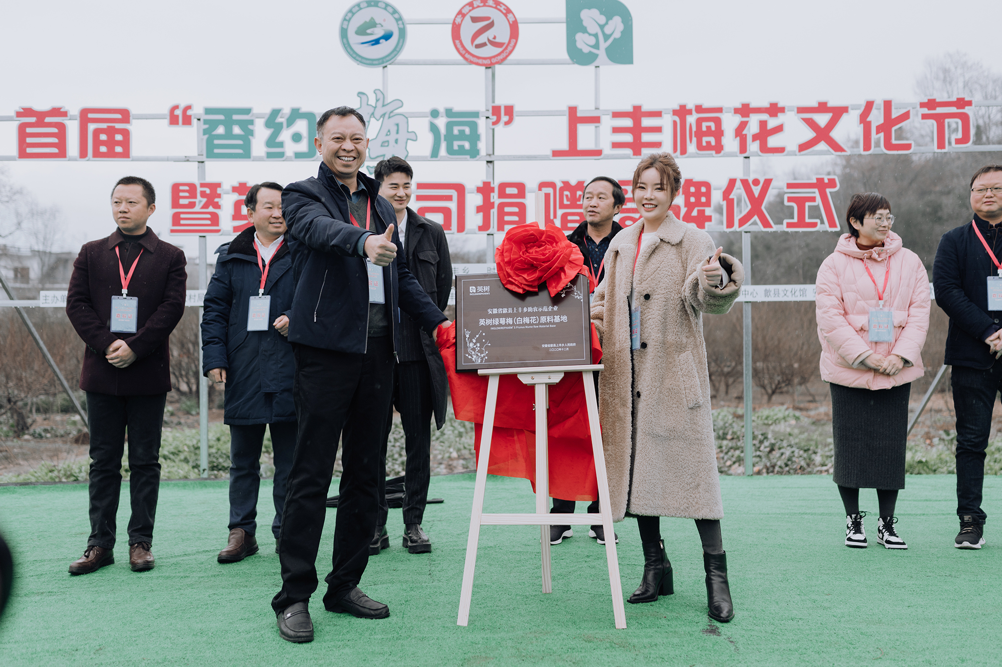 白梅绽启，国匠弥新 | 英树白梅花原料基地正式揭牌