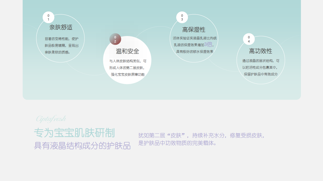 初鲜（Ciptafresh）婴儿倍润滋养霜，护肤舒适，温和安全