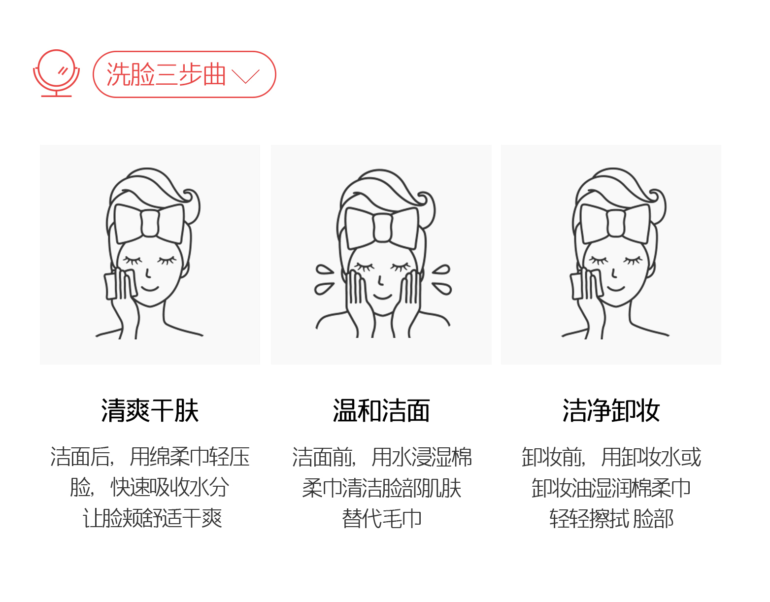 AWESOMEETHINGS干湿两用棉柔巾，使用产品洗脸的三步曲