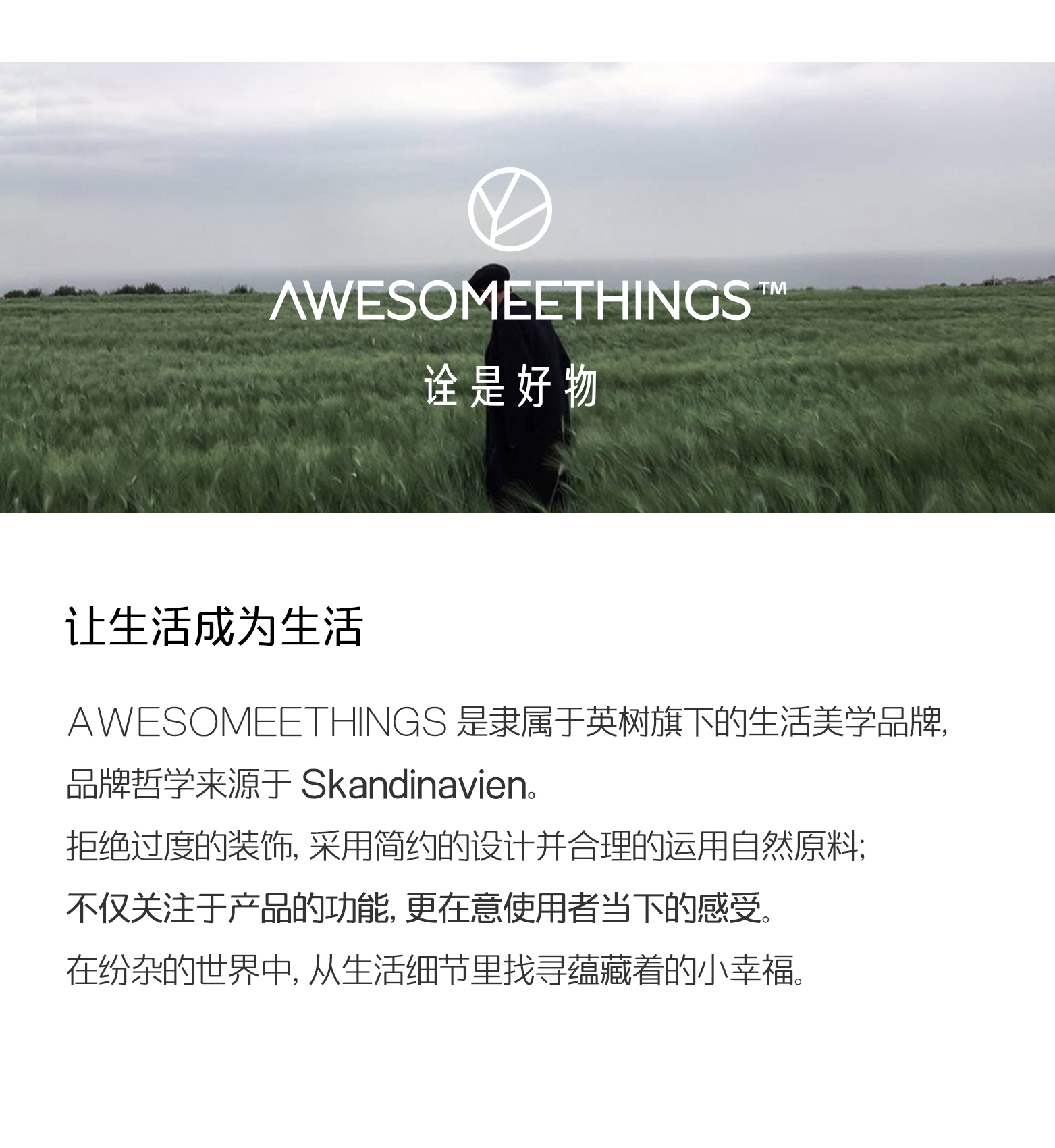 AWESOMEETHINGS柔肤保湿面纸产品，所属品牌的品牌介绍